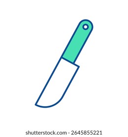 Faca. Ícone de utensílio. Linha vetor utensílio de cozinha e ferramenta. Ilustração de talheres