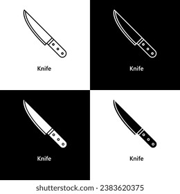 knife kitchenware Icon Logo illustration