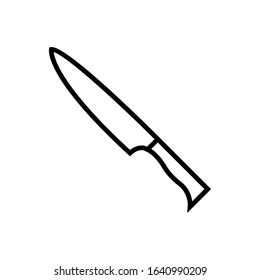 knife line art vector icon - ui icon vector