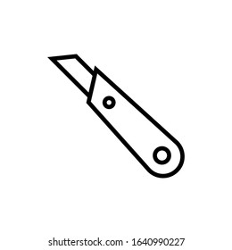 knife line art vector icon - ui icon vector