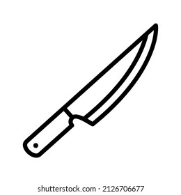 Diseño de icono negro de línea de Knife