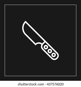 knife line icon