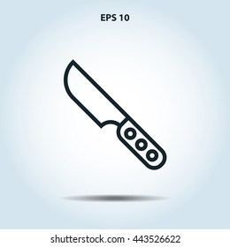 knife line icon