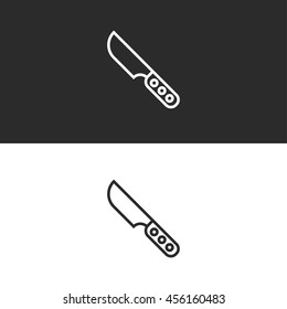 knife line icon