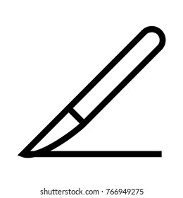 knife line icon