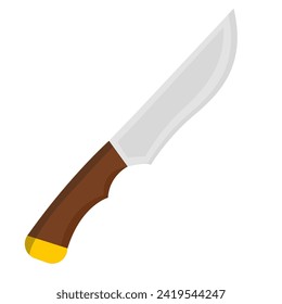 Icono de línea de Cuchillo. Hoja, arma, sangre, asesinato, acero, punta, vaina, cuchilla, herida. Icono de vector para negocios y publicidad