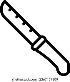 vector de ilustración de línea de cuchillo