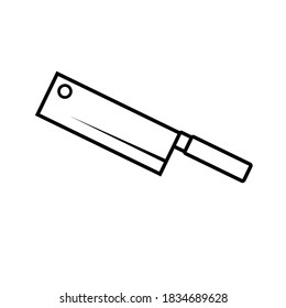 Knife line icon vector design template