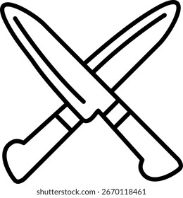 Knife Line vector Icon Design