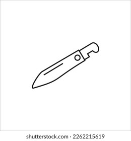 knife line vector new icon