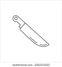 nuevo icono del vector de línea de cuchillo