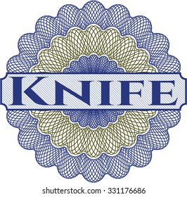 Knife linear rosette