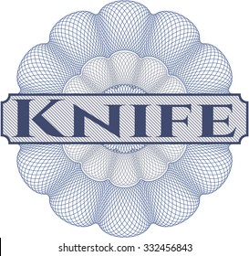 Knife linear rosette