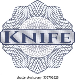 Knife linear rosette