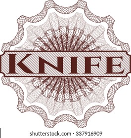 Knife linear rosette