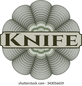 Knife linear rosette