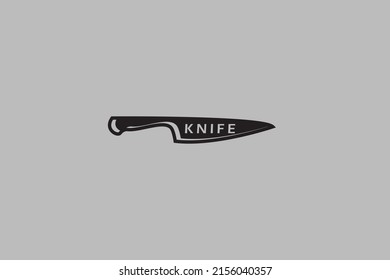 knife logo black and white 
