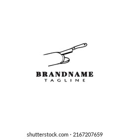 knife logo cartoon icon design template black modern isolated cute illustration