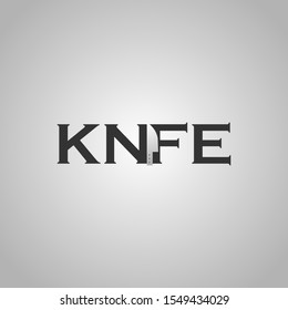 knife logo with knife icon in the middle