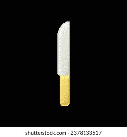 Knife Logo Icon in Pixel Art