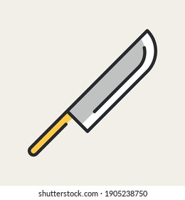 Knife logo, Knife icon vector, Bakery and pastries set of vector design elements, kitchen tools, bread shop, icons, and symbols