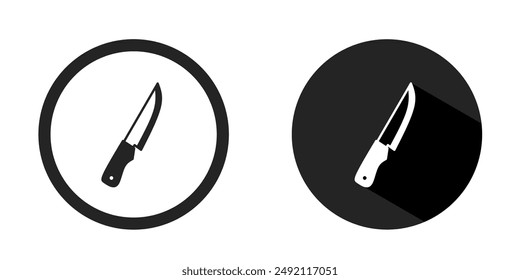 Knife logo. Knife icon vector design black color. Stock vector.