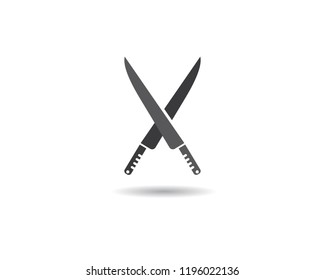 Knife logo illustration