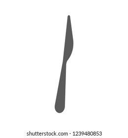 Knife. Logo. Kitchen item. White background. Vector illustration. EPS 10.