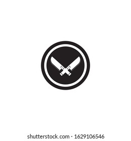 Knife logo template vector icon design
