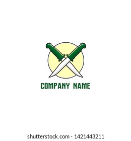 Knife logo template for your company