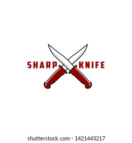Knife logo template for your company