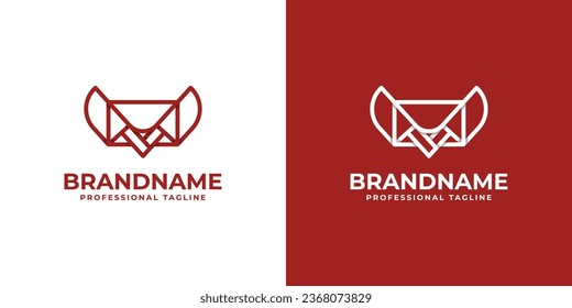 Logo de Knife Mail, adecuado para cualquier negocio relacionado con Knife y Mail.