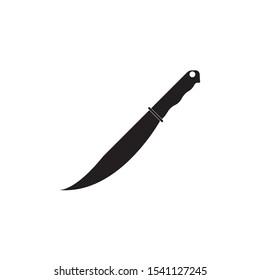 The knife for meat icon. Knife and chef, kitchen symbol Butcher's design elements for logo, poster, emblem. Vector Illustration
