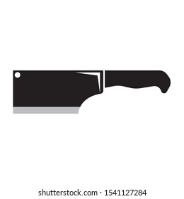 The knife for meat icon. Knife and chef, kitchen symbol Butcher's design elements for logo, poster, emblem. Vector Illustration
