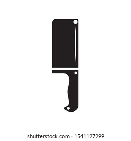 The knife for meat icon. Knife and chef, kitchen symbol Butcher's design elements for logo, poster, emblem. Vector Illustration
