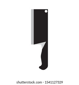 The knife for meat icon. Knife and chef, kitchen symbol Butcher's design elements for logo, poster, emblem. Vector Illustration
