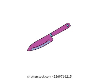 Das Messer für Fleisch-Ikone. Knife und Koch, Küchensymbol, UI, Web, Logo, Zeichen, Flach Design. Knicksymbol-Vektorgrafik