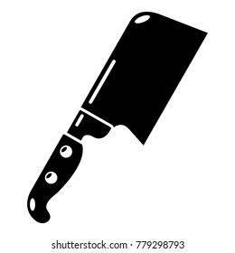 Knife meat icon. Simple illustration of knife meat vector icon for web