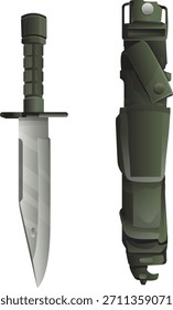 Cuchillo Vector gris militar Dibujo Diseño Divertido Cute Eat Cartoon