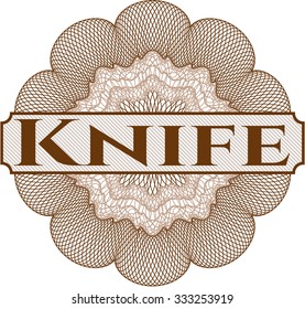 Knife money style rosette