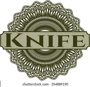 Knife money style rosette