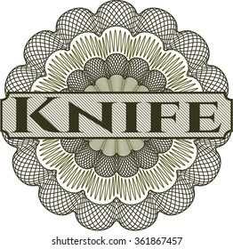 Knife money style rosette