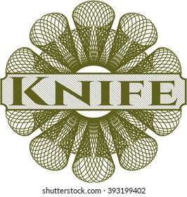 Knife money style rosette