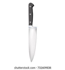 Knife on white