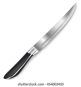 Knife on a white background