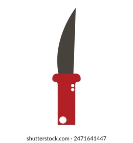 cuchillo sobre fondo blanco diseño