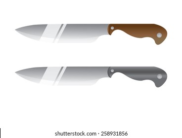 Knife on a white background Vector illustrator