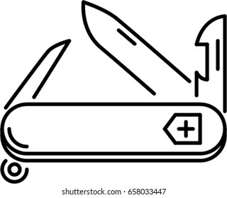 knife outline icon
