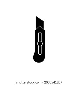 knife for paper icon vector. Cutter sign 
