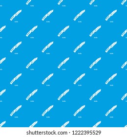 Knife pattern vector seamless blue repeat for any use